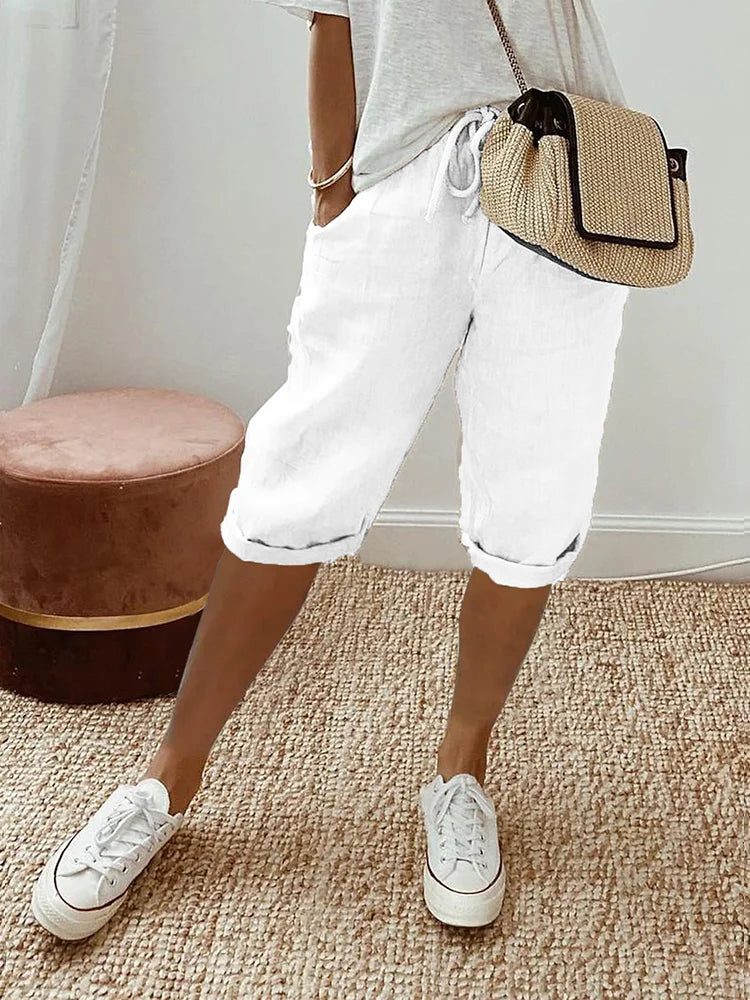 Betty™ | Short en lin avec poches