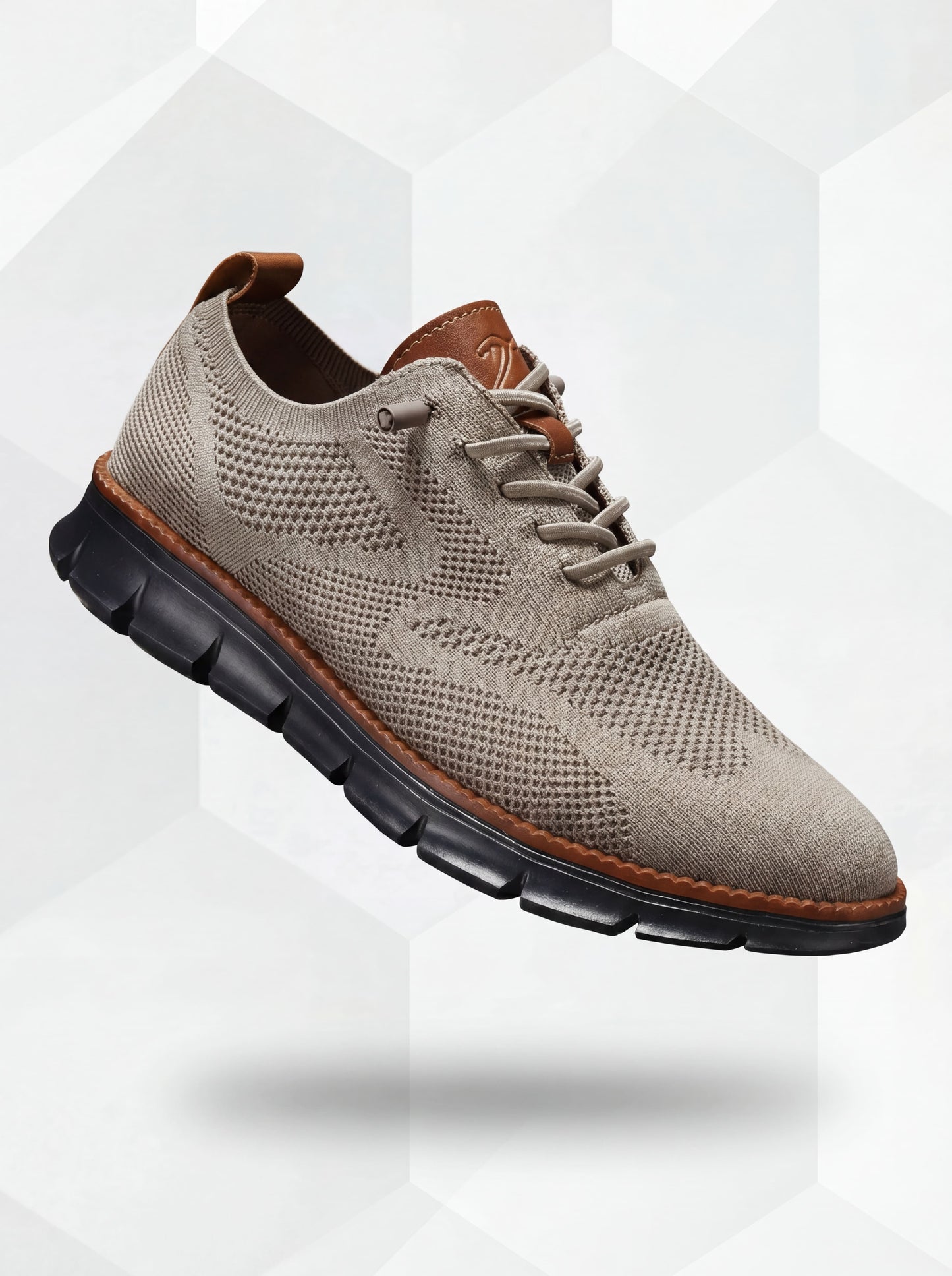 Chaussures respirantes ultra-confortables : kaki-noir