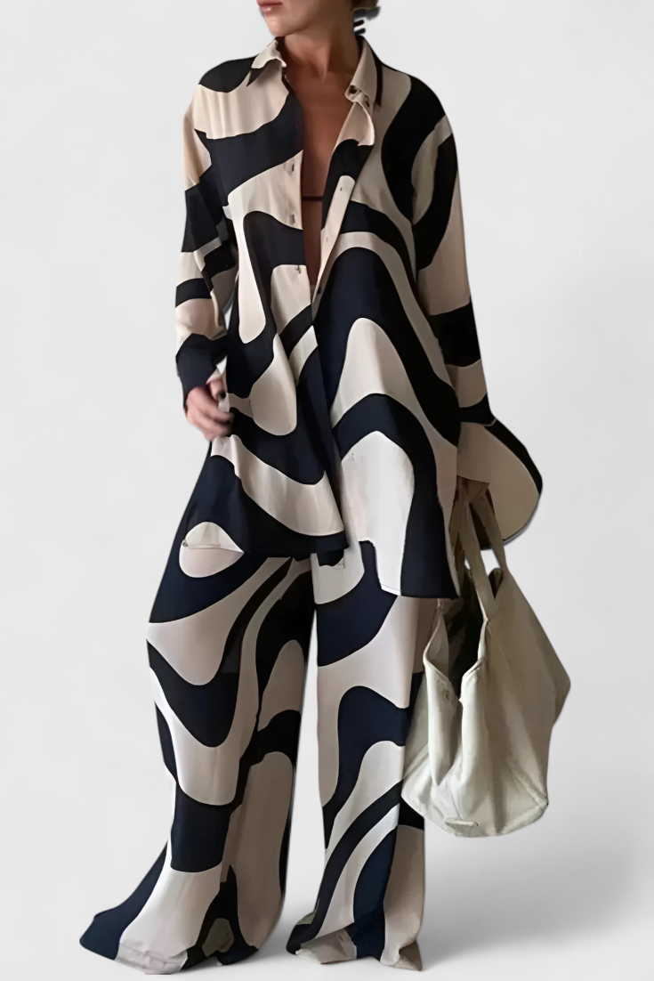 Ensemble d'été Melania, style naturel