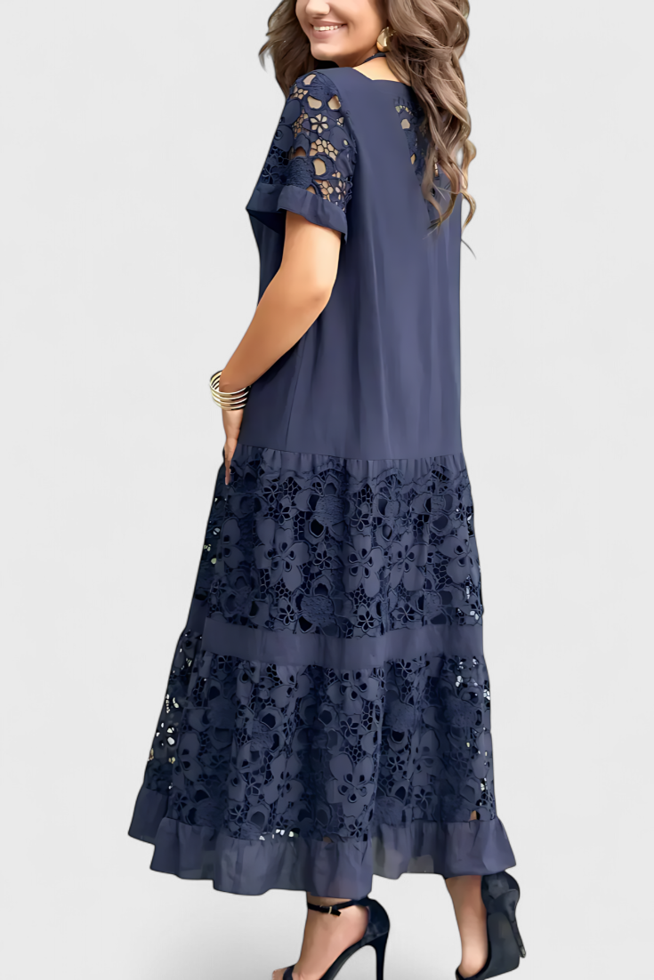 Marquise Midi Drapée Drapée Robe de couverture