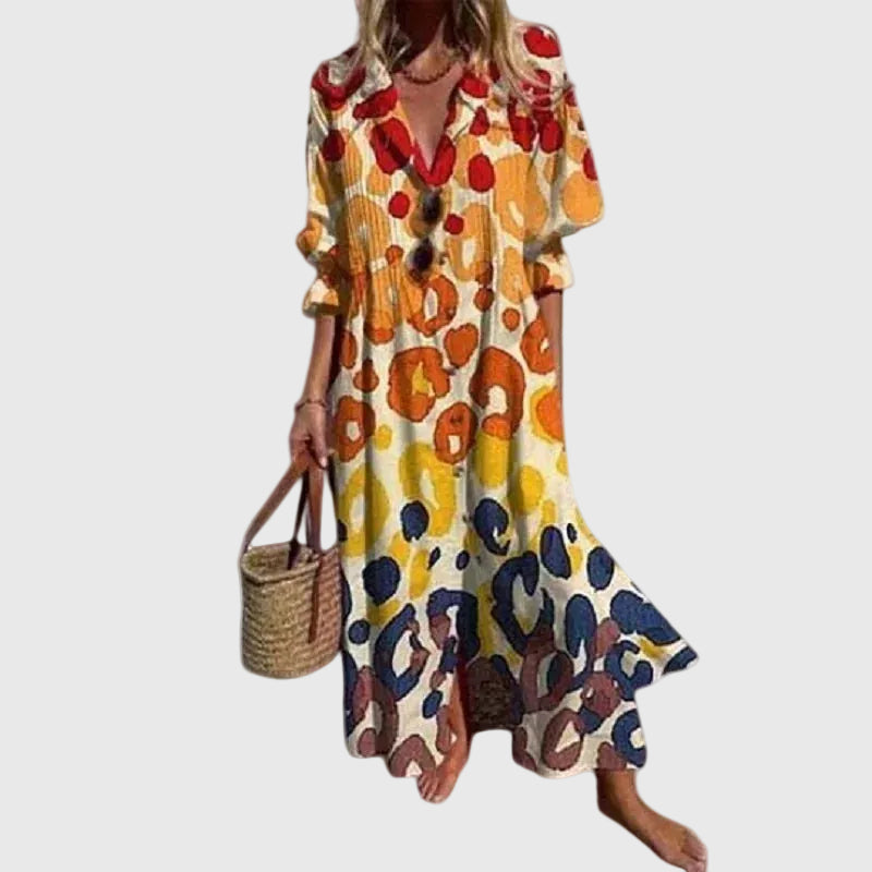Zariah | Élégante robe longue de style bohème