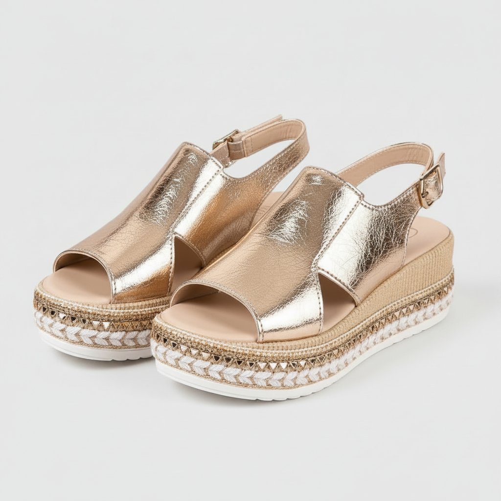 Veronica | Sandales Orthopédiques (Doré)