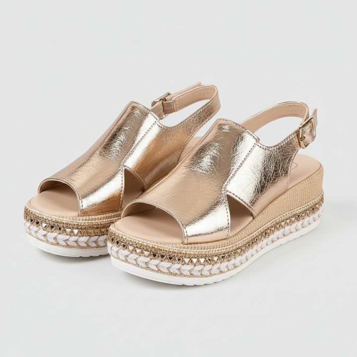 Veronica | Sandales Orthopédiques (Doré)