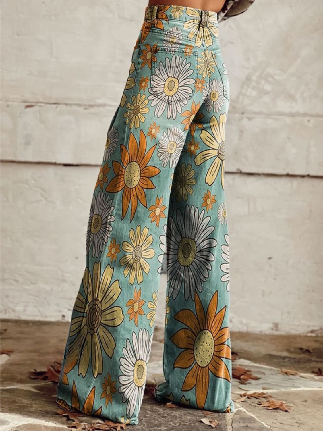 Fatima™ | Pantalon Palazzo avec fleurs