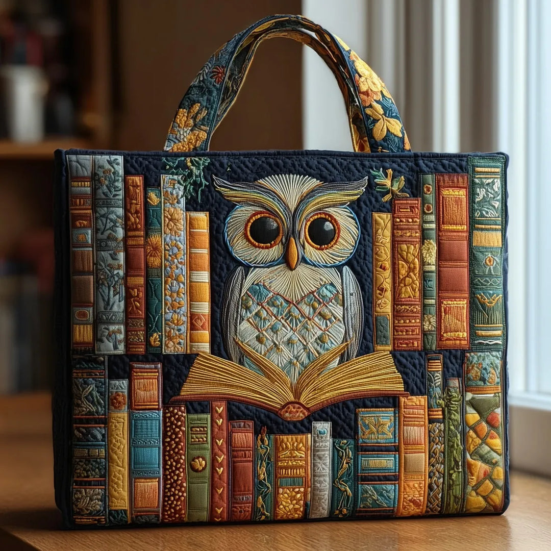 Sac Artisanal - Hibou et Livres Anciens