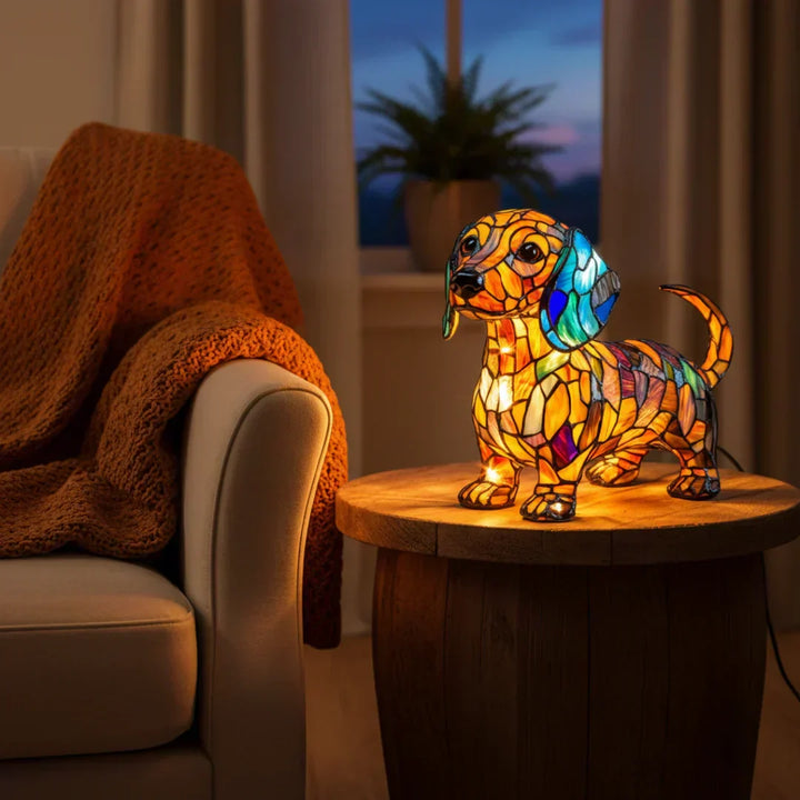 Salsicha - Lampe Vitrail
