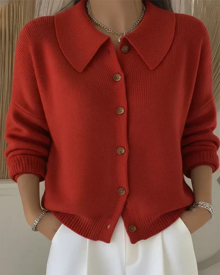 Vega | Cardigan en Maille à Col Chemise