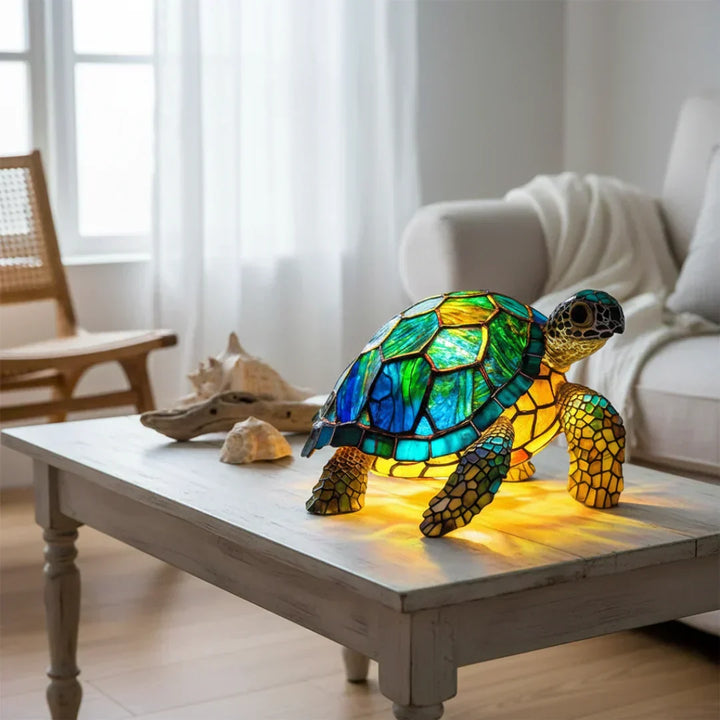 Tortuga - Lampe Vitrail