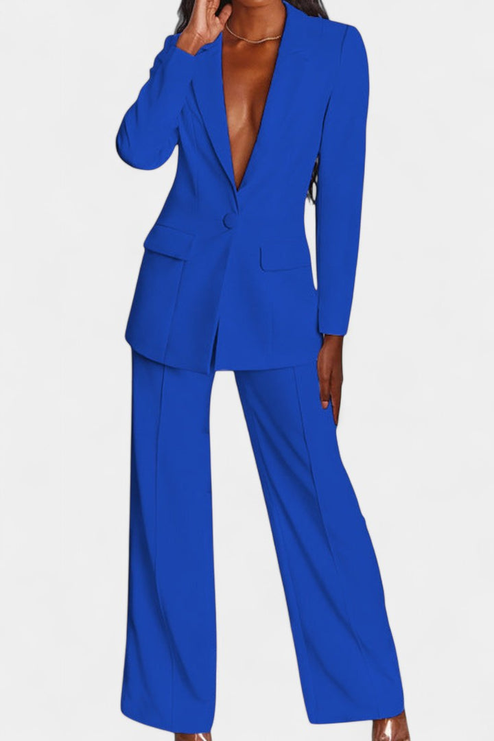 Marnie - Ensemble blazer tailleur et pantalon large