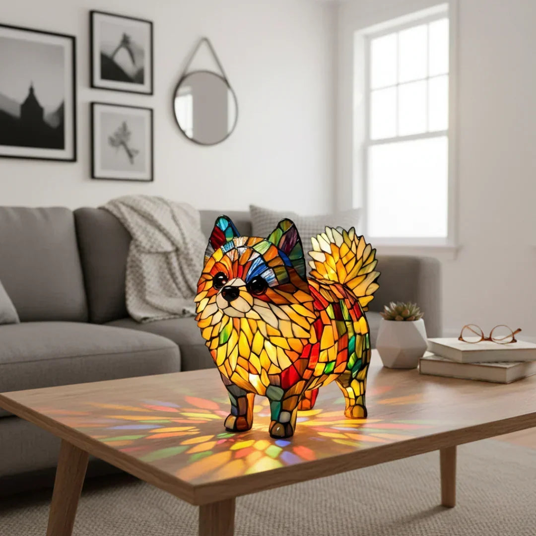 Pompón - Lampe Vitrail