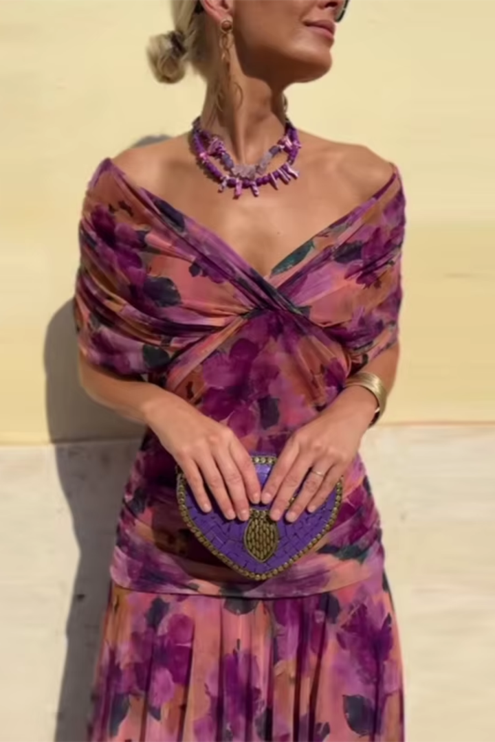 Hendrika | Robe de soirée corail