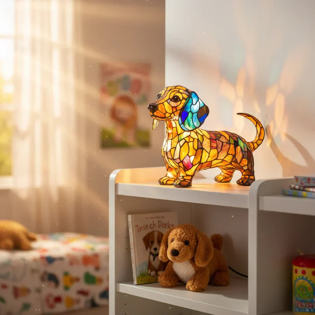 Salsicha - Lampe Vitrail