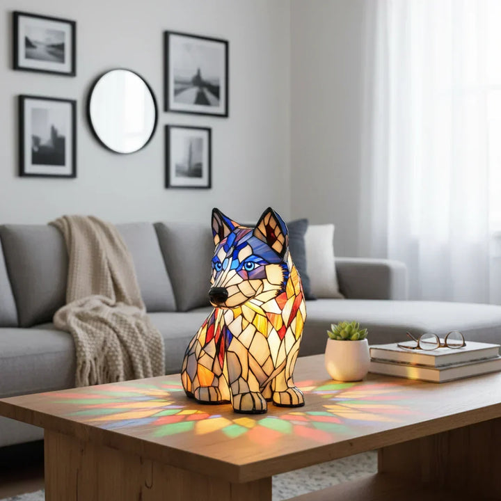 Apollo - Lampe en vitrail