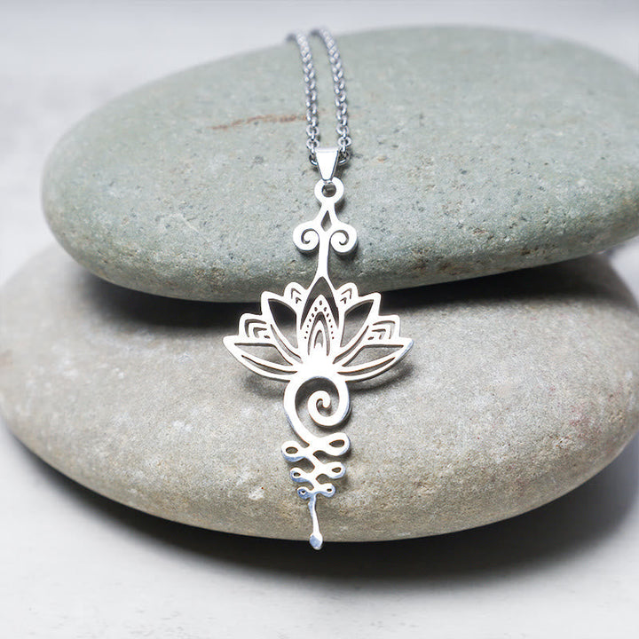 Pendentif Collier Lotus Chance et Prospérité Aurora Prieto