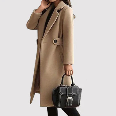 Clara™ : Manteau en laine avec ceinture