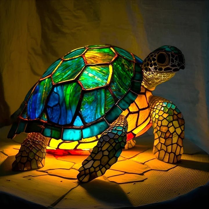 Tortuga - Lampe Vitrail