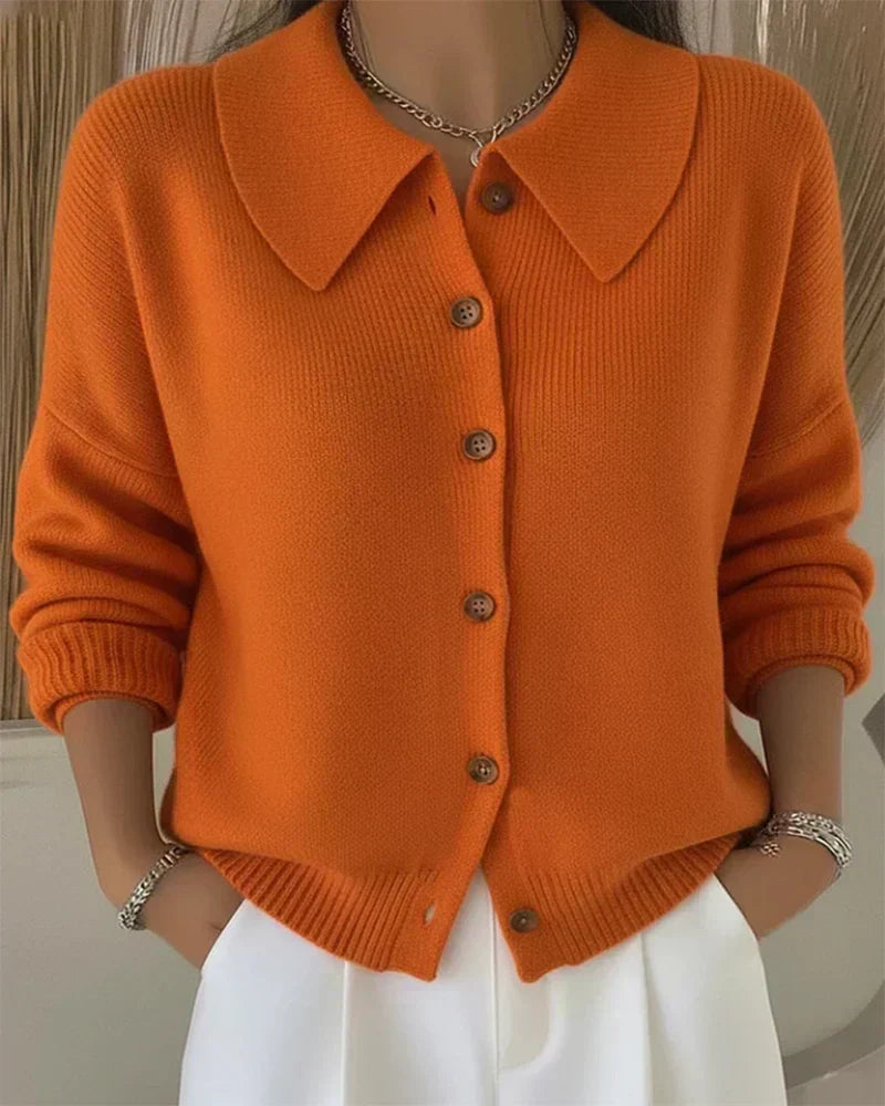 Vega | Cardigan en Maille à Col Chemise