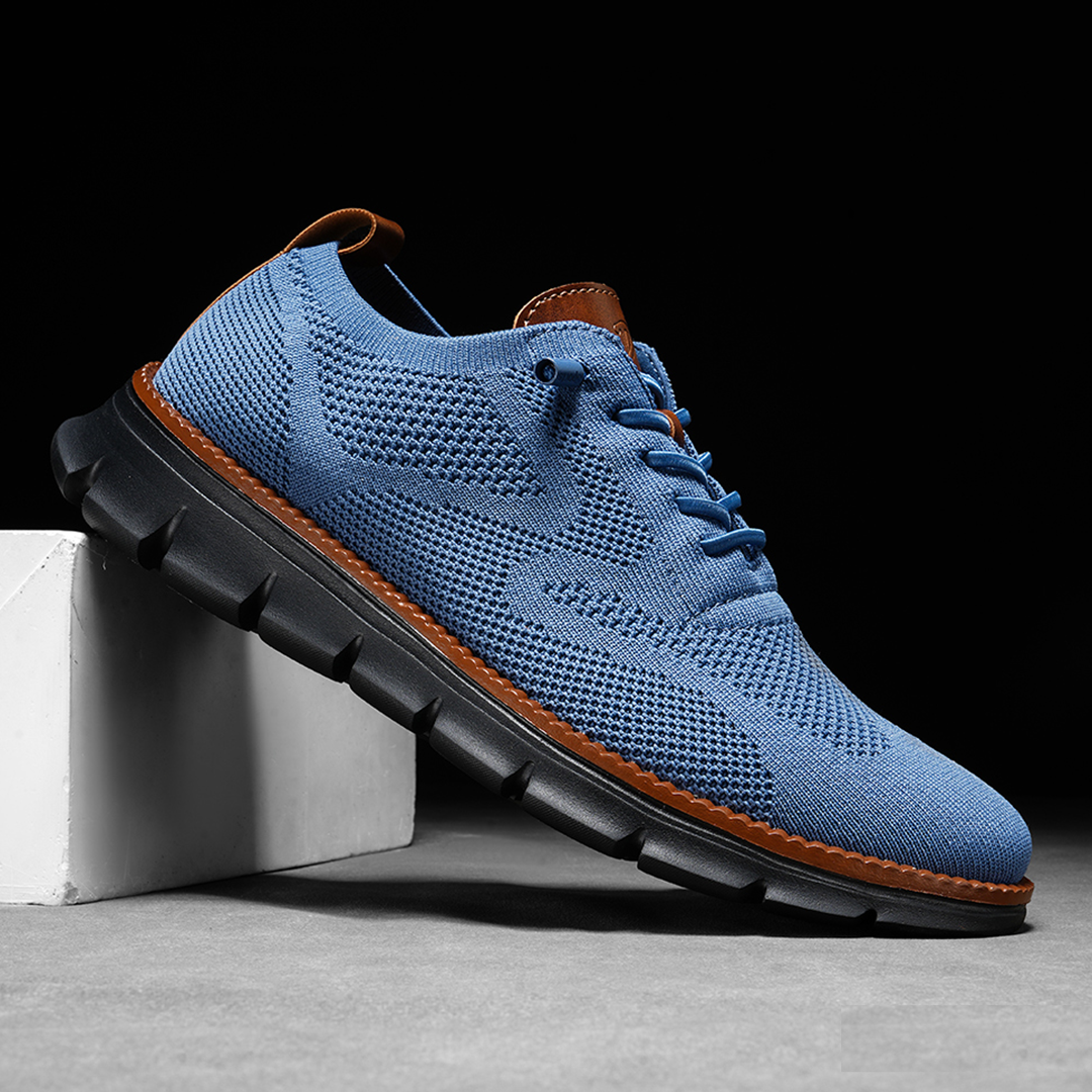 Chaussures respirantes ultra-confortables : bleu-noir