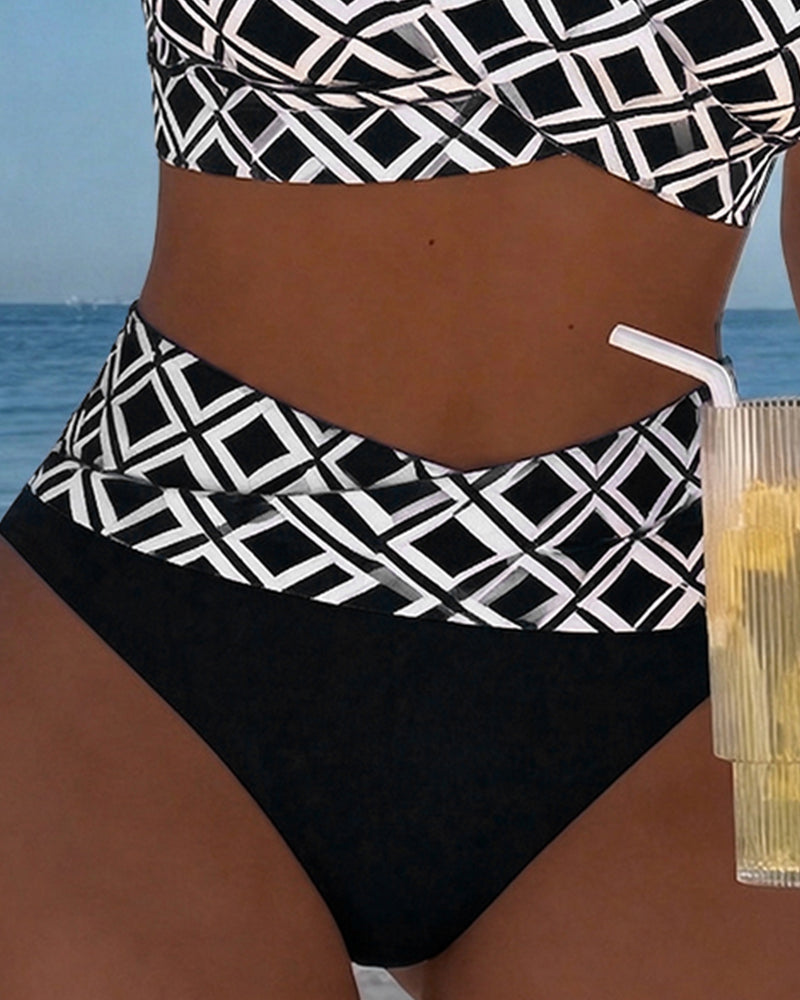 Adriana – Bikini deux pièces à motifs géométriques
