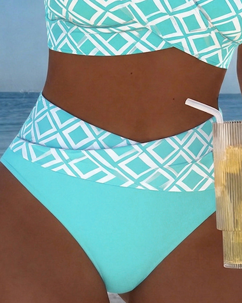 Adriana – Bikini deux pièces à motifs géométriques