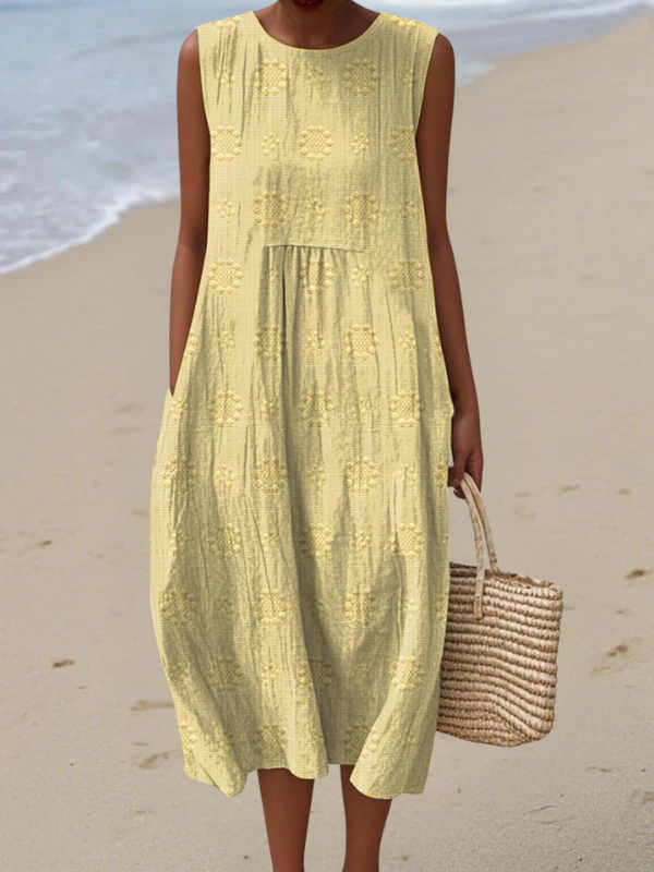 Rose™ | Robe midi brodée