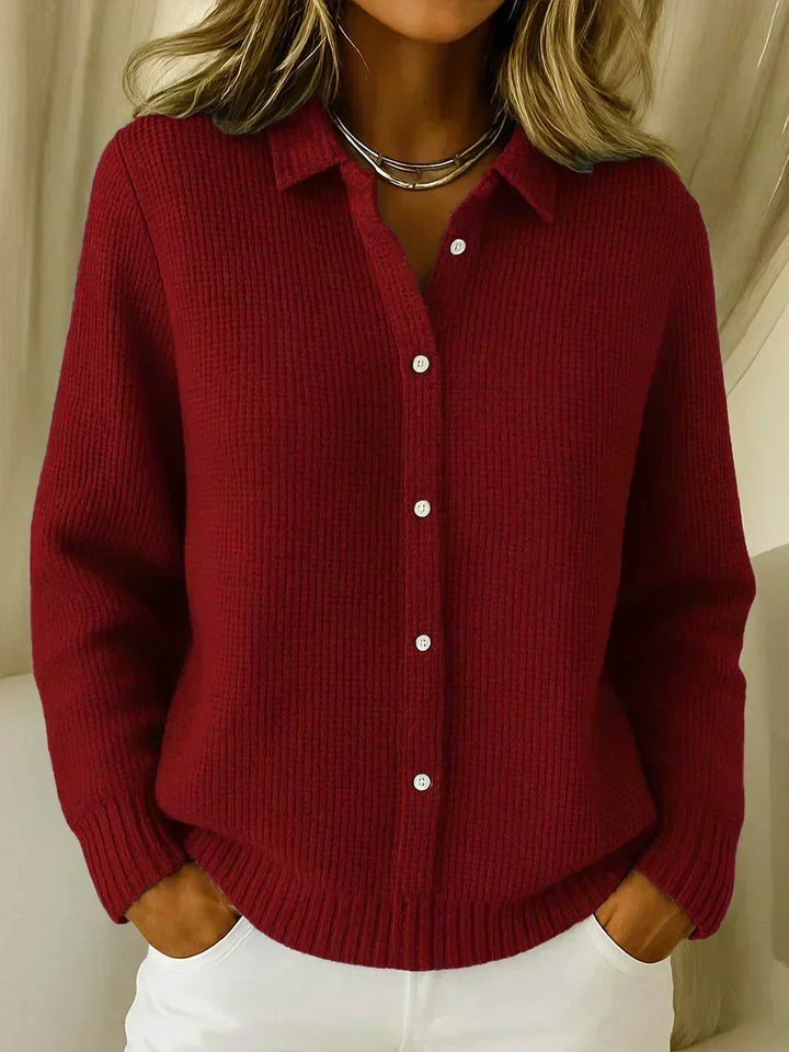 Carmela | Cardigan en Maille Texturé à Boutons