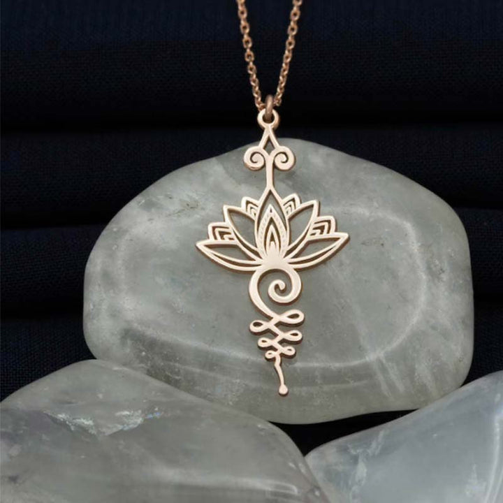Pendentif Collier Lotus Chance et Prospérité Aurora Prieto