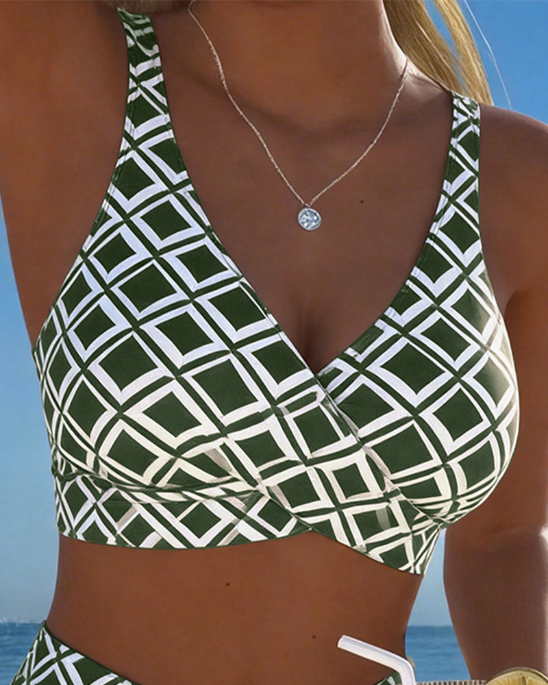 Adriana – Bikini deux pièces à motifs géométriques