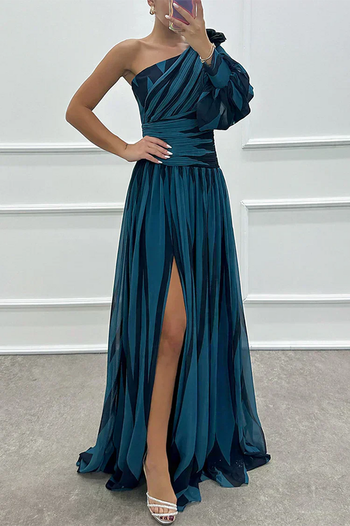 Sheila™ | Robe longue élégante à rayures