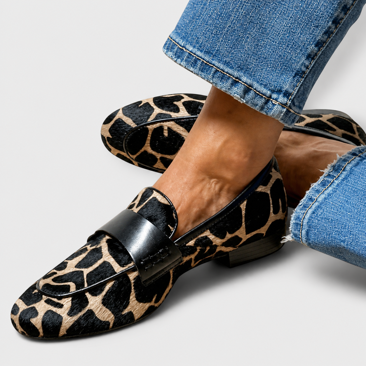 Léonie™ | Mocassin en léopard
