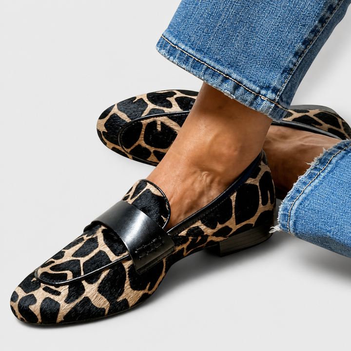 Léonie™ | Mocassin en léopard