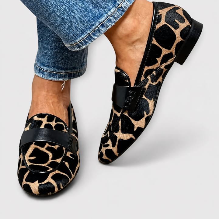 Léonie™ | Mocassin en léopard
