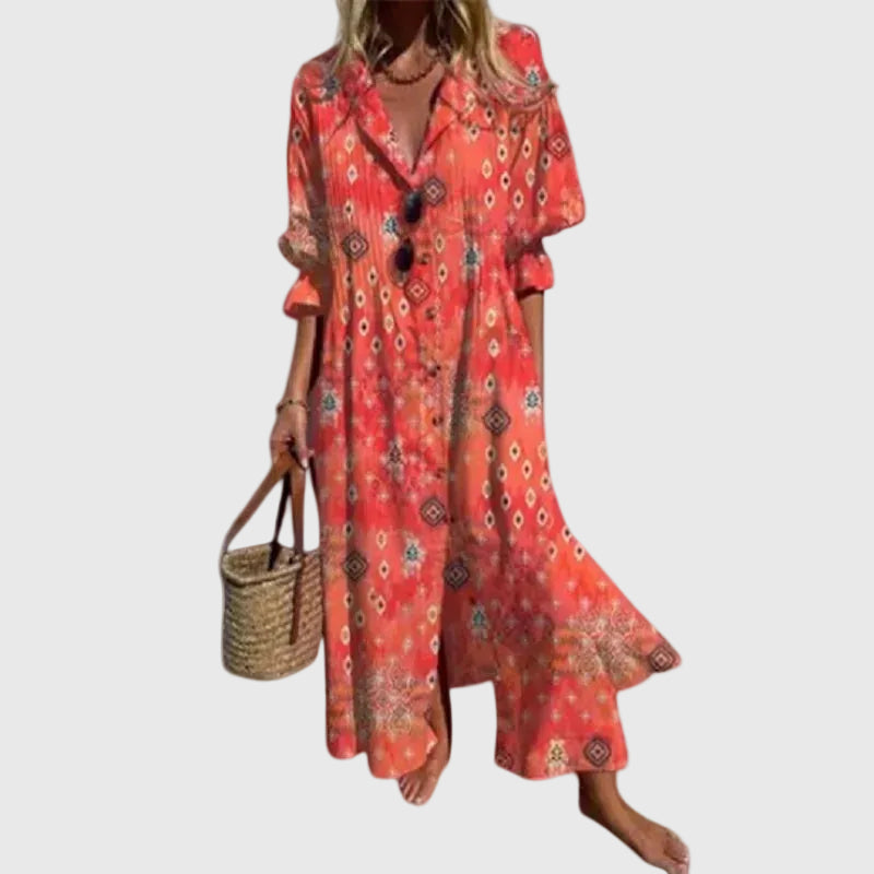 Zariah | Élégante robe longue de style bohème