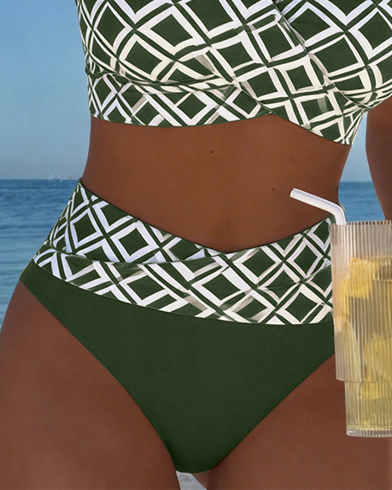 Adriana – Bikini deux pièces à motifs géométriques