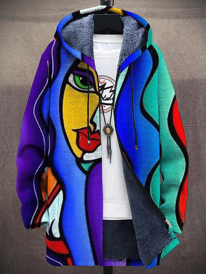 Audrey | Sweat à capuche zippé de luxe à inspiration artistique