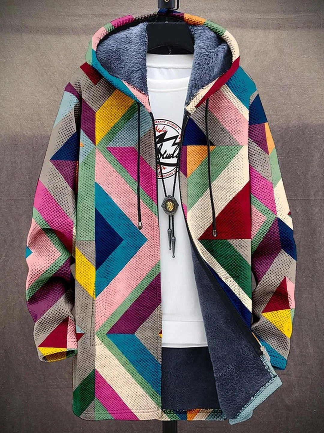 Claudia | Sweat à capuche zippé de luxe à inspiration artistique
