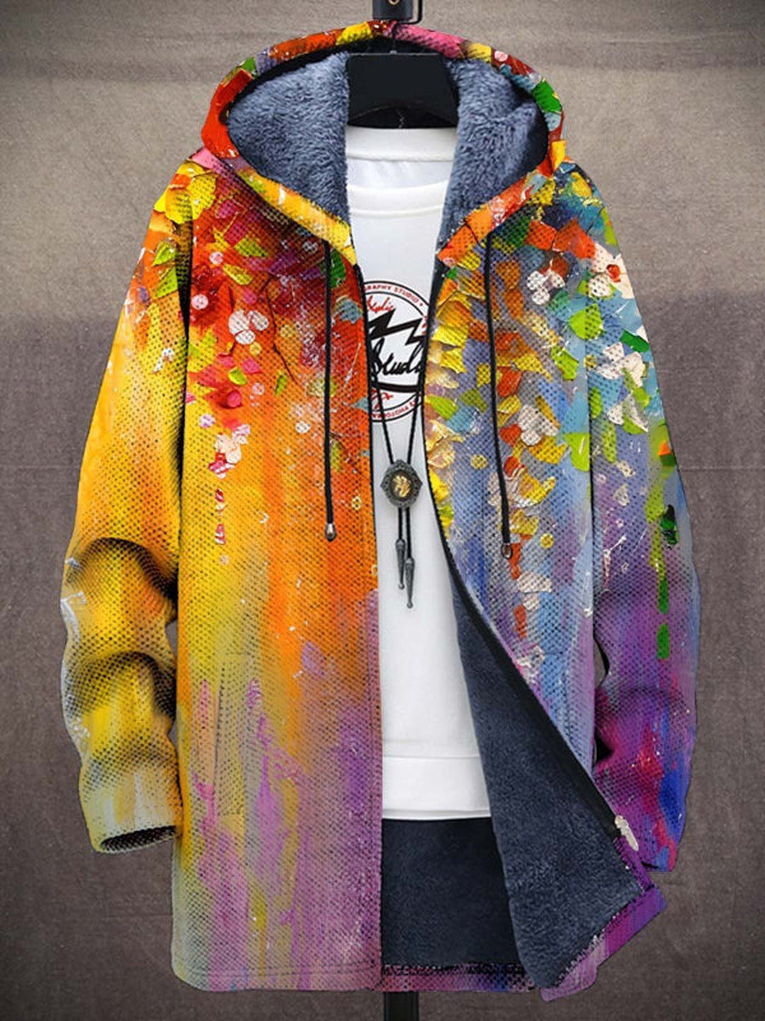 Felicity | Sweat à capuche zippé de luxe à inspiration artistique