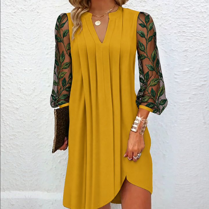 Wamille | Robe Élégante à Manches Fleuries