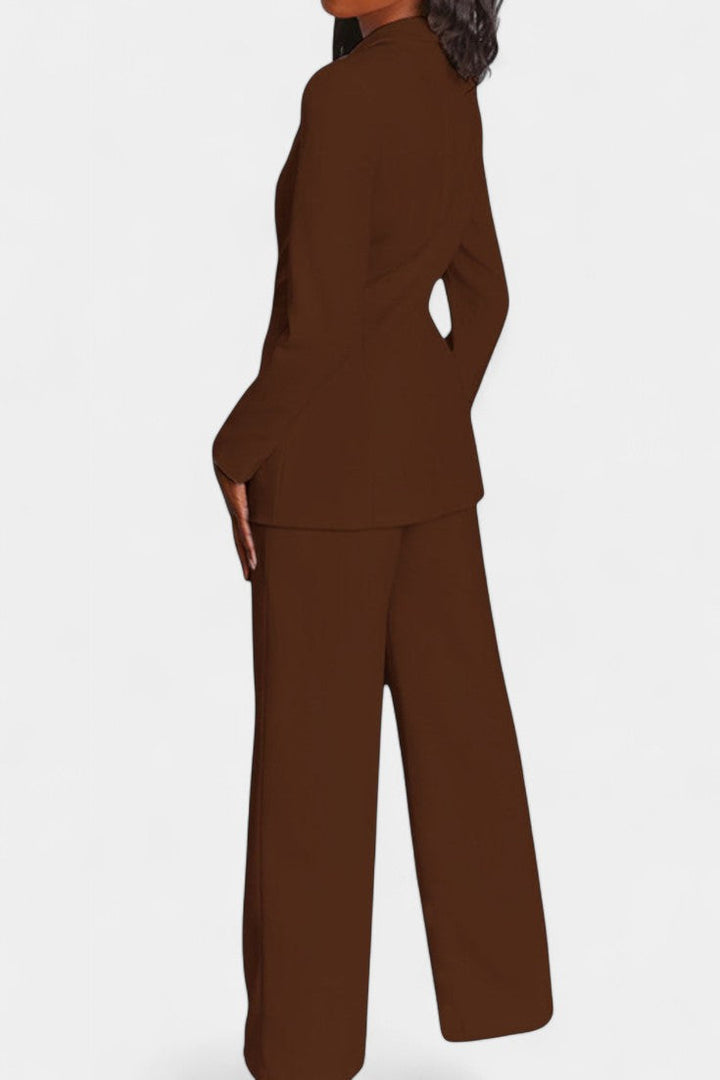 Marnie - Ensemble blazer tailleur et pantalon large