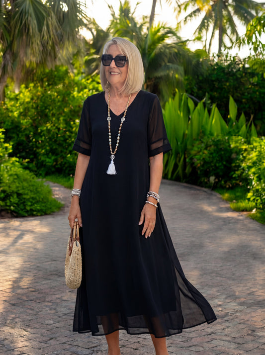 Auris – robe midi flatteuse