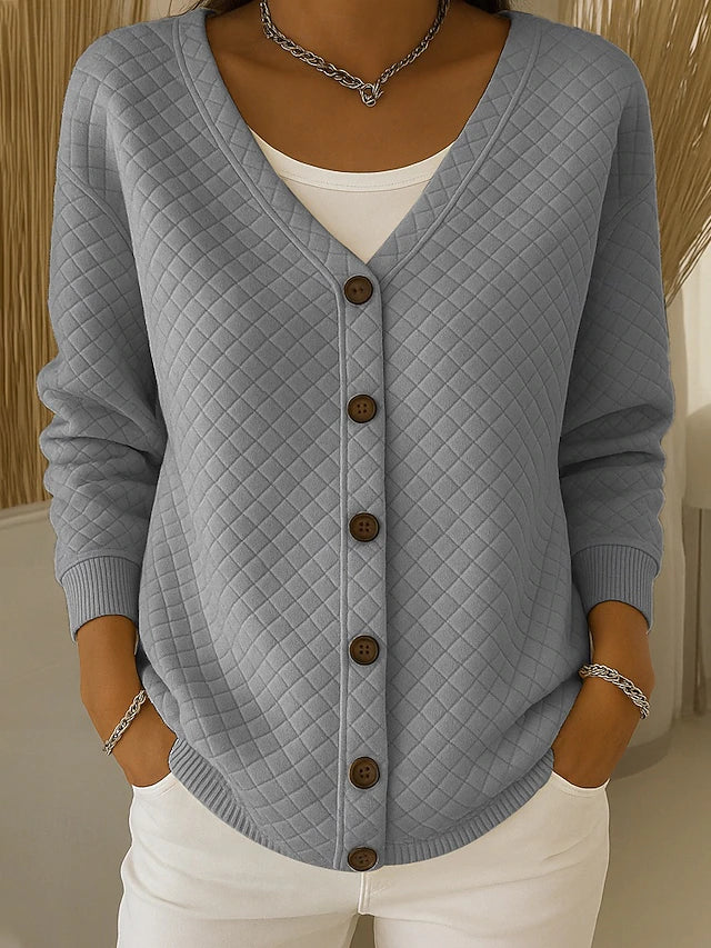 Leonor | Cardigan en Maille Matelassé à Boutons