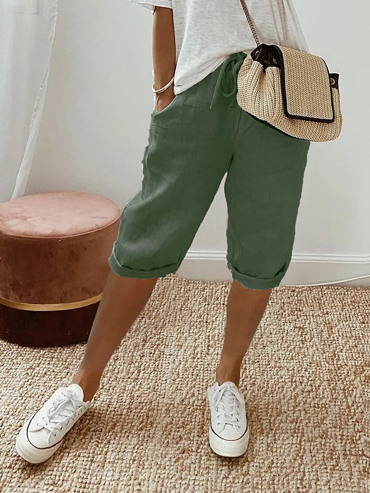 Betty™ | Short en lin avec poches