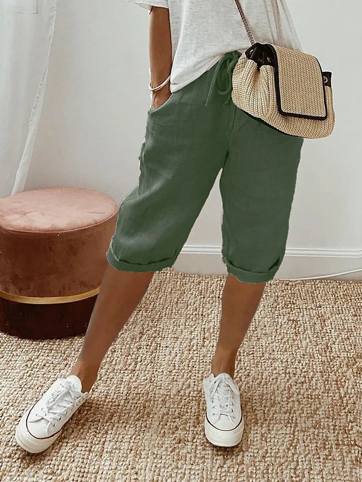 Betty™ | Short en lin avec poches