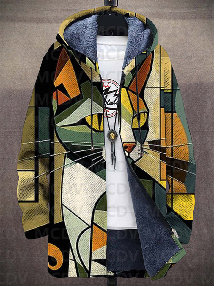 Fiona | Sweat à capuche zippé de luxe à inspiration artistique