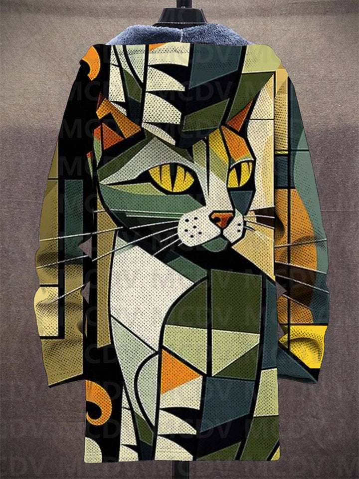 Fiona | Sweat à capuche zippé de luxe à inspiration artistique