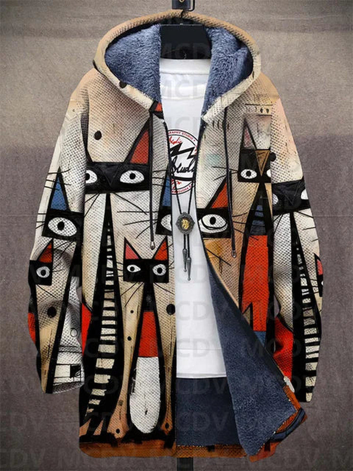 Fiona | Sweat à capuche zippé de luxe à inspiration artistique