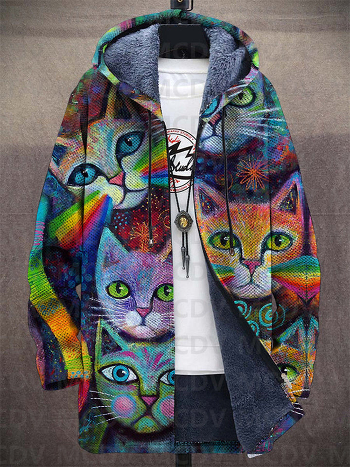 Fiona | Sweat à capuche zippé de luxe à inspiration artistique