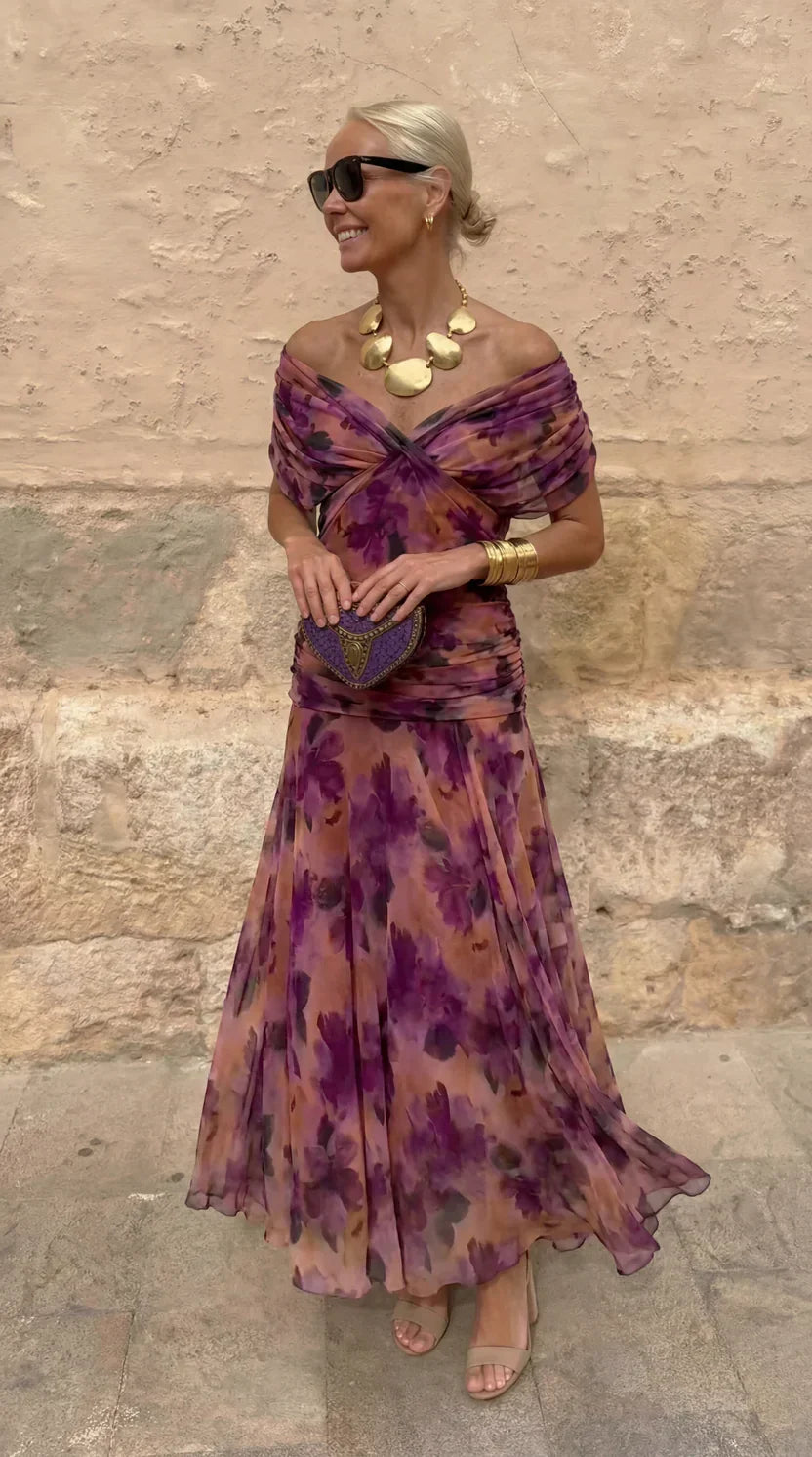 Hendrika | Robe de soirée corail