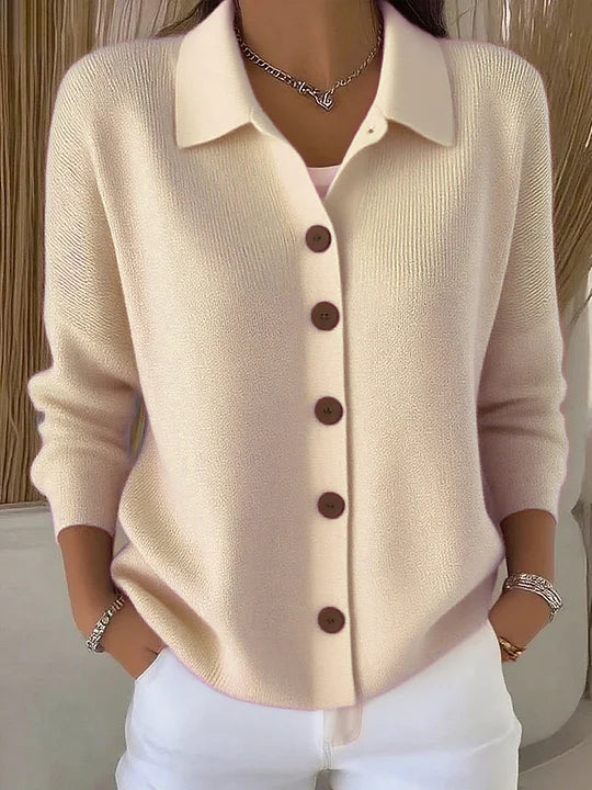 Josefina | Cardigan en Maille à Col et Boutons