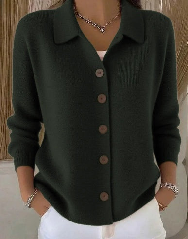 Josefina | Cardigan en Maille à Col et Boutons